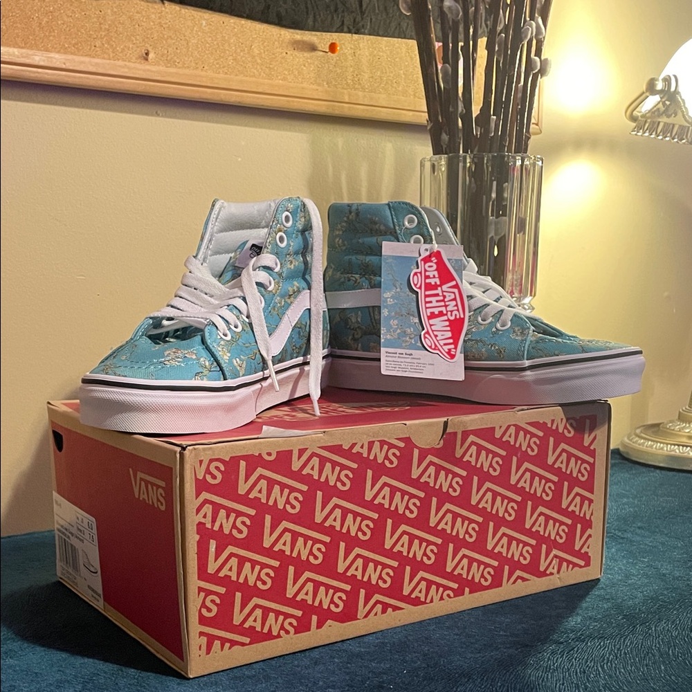 🎨 Vans x Van Gogh Museum SK8-Hi “Almond Blossom” | NEW IN BOX w/ Tags - Picture 2 of 8